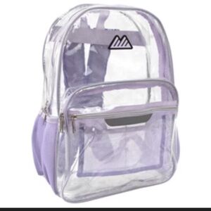 Summit Ridge - Clear Backpack with Lavender Trim